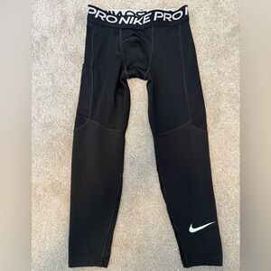 Nike Pro Dri-FIT Boys Compression Tights – Black (Size XS)